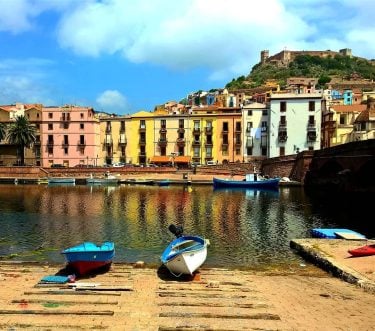 Colorful village Bosa on italian Sardinia Kolorowe miasteczko Bosa na Sardynii #sardinia #sardynia #sardinian…