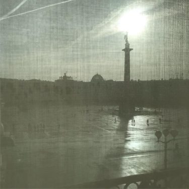 Always try to be creative! That is just anti-sun net on the Hermitage window…