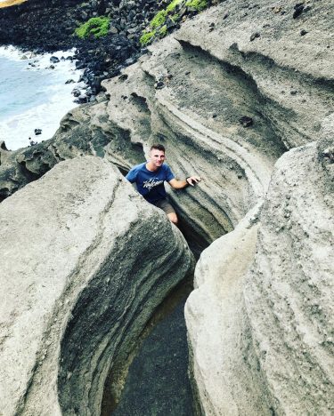 “Don’t watch the clock; do what it does.” I loved climbing through this gap,…