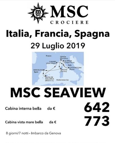 Approfitta ora della nostra offerta #Bluvacanze con #MSC con partenza a Luglio da #Genova…