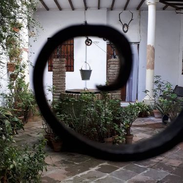 We found this beautiful courtyard when we explored the old part of Ronda, so…