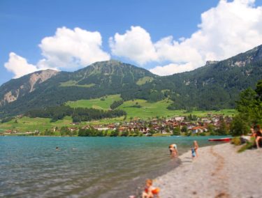 Somewhere in Switzerland. Impressive were the surrounding mountains, the silence and the ice-cold mountain…