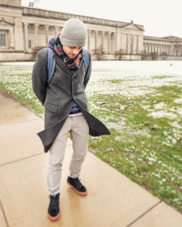 Por fin conocí la nieve . Vivimos en Miami que pretendemos ???? #labluekombi #chicago…