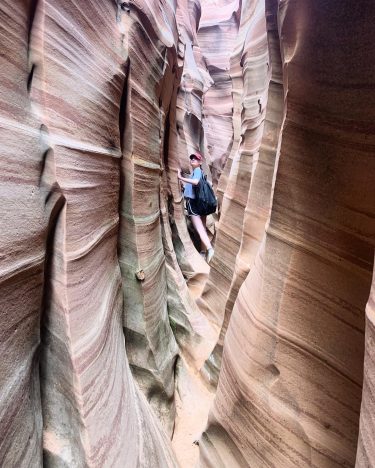 First slot canyon in the bag. Not a technical one by any means but…