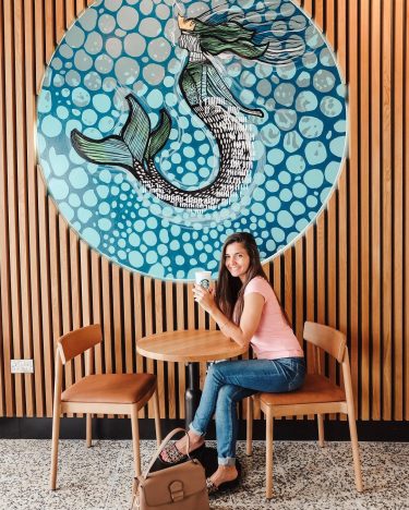 Having coffee at the new Starbucks at my favorite place in Dubai. It’s spring,…