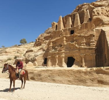 The rocky city Petra in Jordan from 300 year before Christ. Skalne miasto Petra…