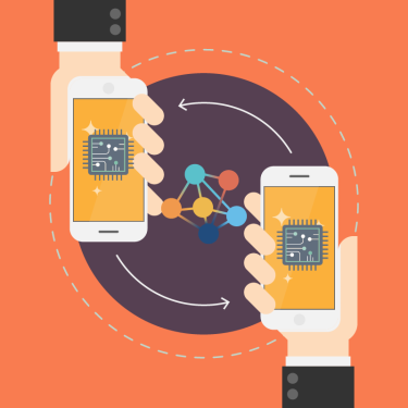 Illustration of esim transfer from phone to another phone